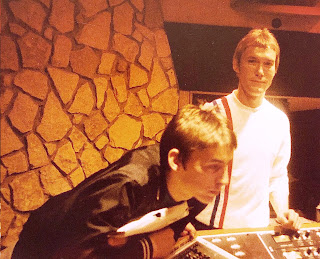 Paul Weller and Rick Buckler listening to a playback at the Townhouse Studios in 1979