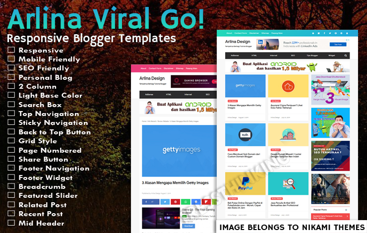 Arlina Design Viral Go Pro Template BloggeHub 69 Arlina Design Viral Go Pro Template BloggeHub 69