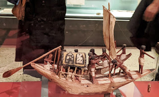 Ancient Egyptian boat model at British Museum