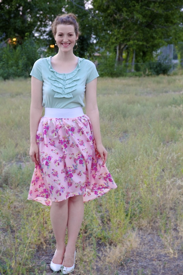 Subtle High-Low Skirt Tutorial-from Skirt or from Scratch!