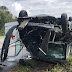 Ambulância capota na BR-230 e deixa motorista ferido nesta sexta-feira