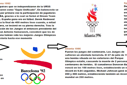 Linea Del Tiempo De Los Juegos Olimpicos