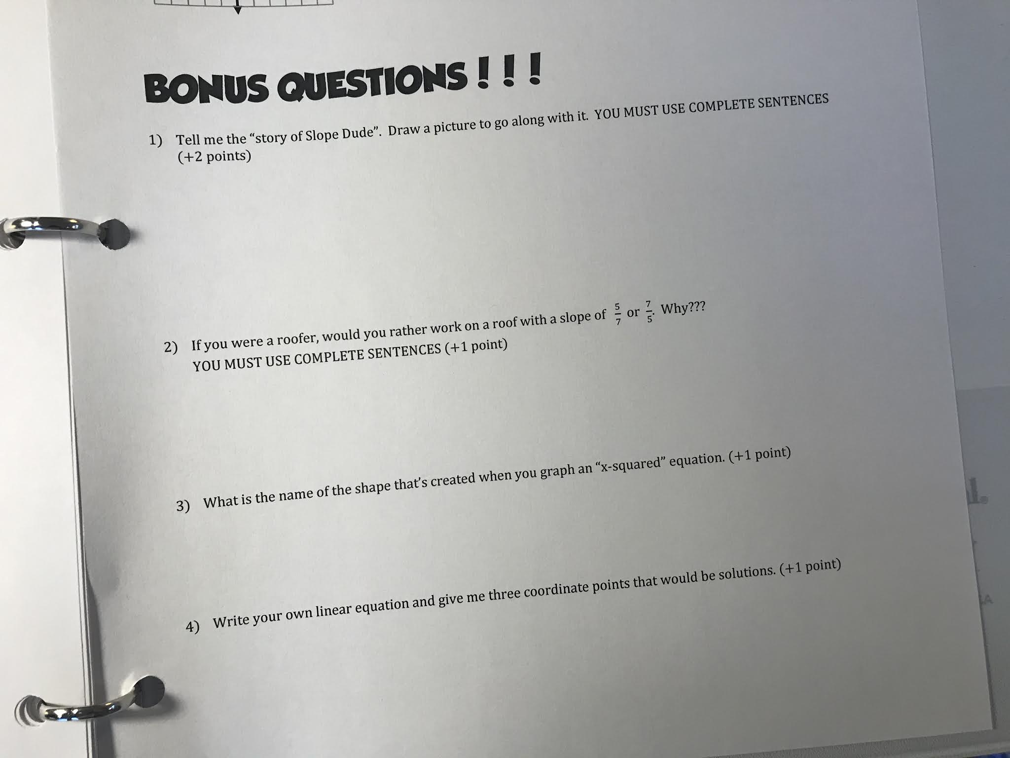 Momfessionals Teacher Tuesday Bonus Questions