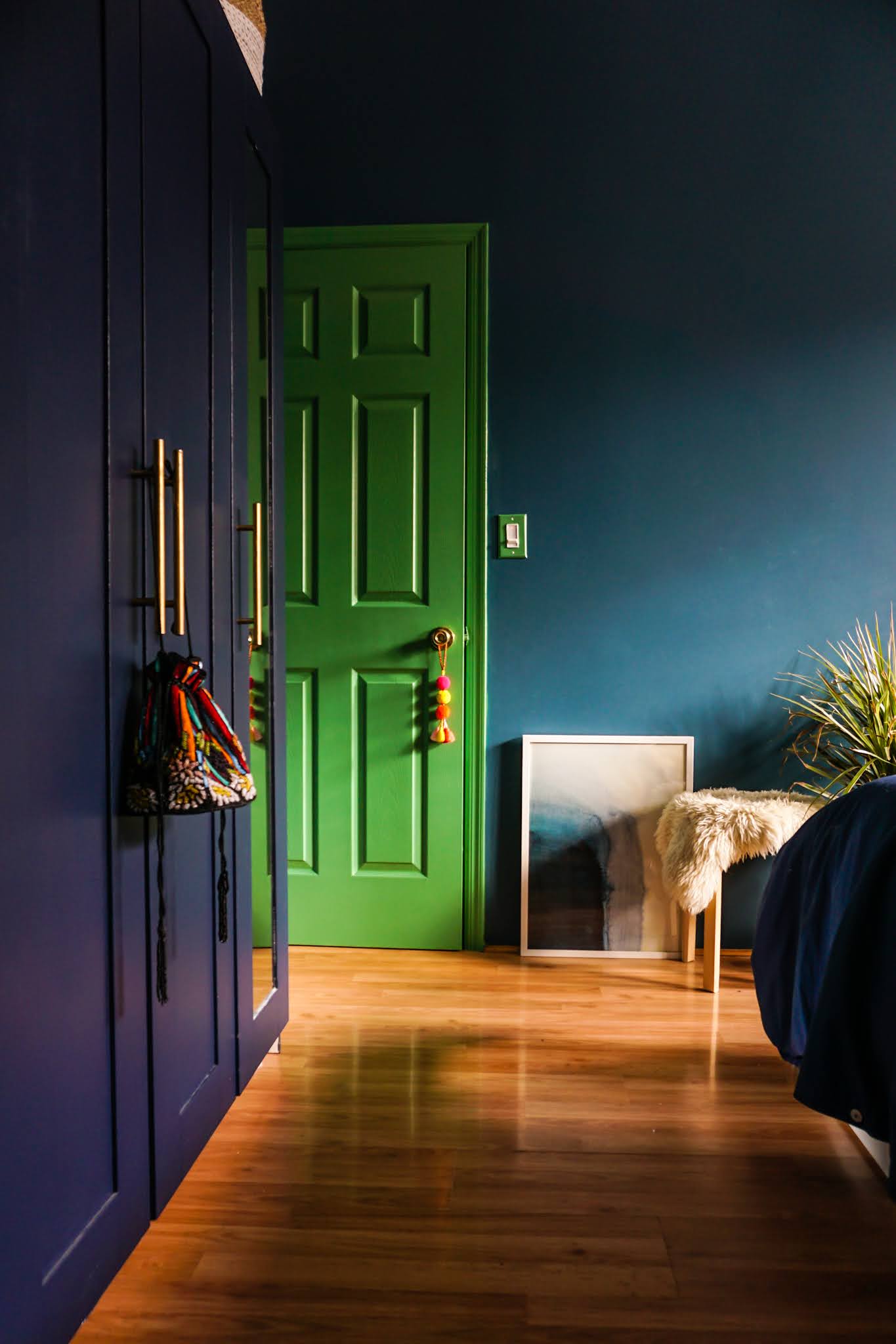 Skip Boring White Doors and Paint Your Interior Doors A Contrasting