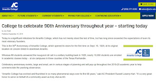 College History Garden: 90th Anniversary for Amarillo College