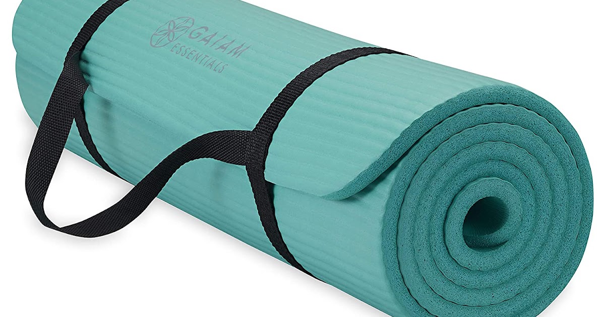 Gaiam Essentials Thick Yoga Mat Fitness & Exercise Mat
