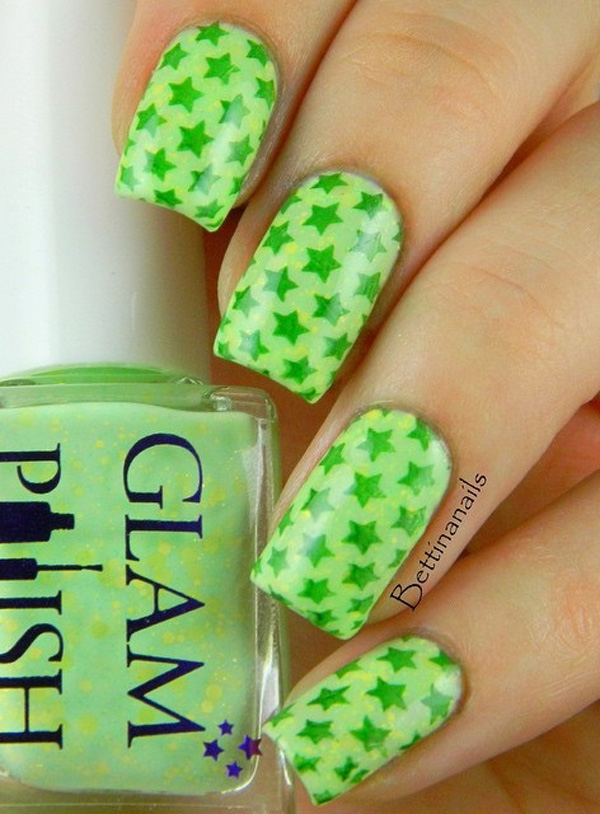 20+ Green Nail Art Ideas For Summer