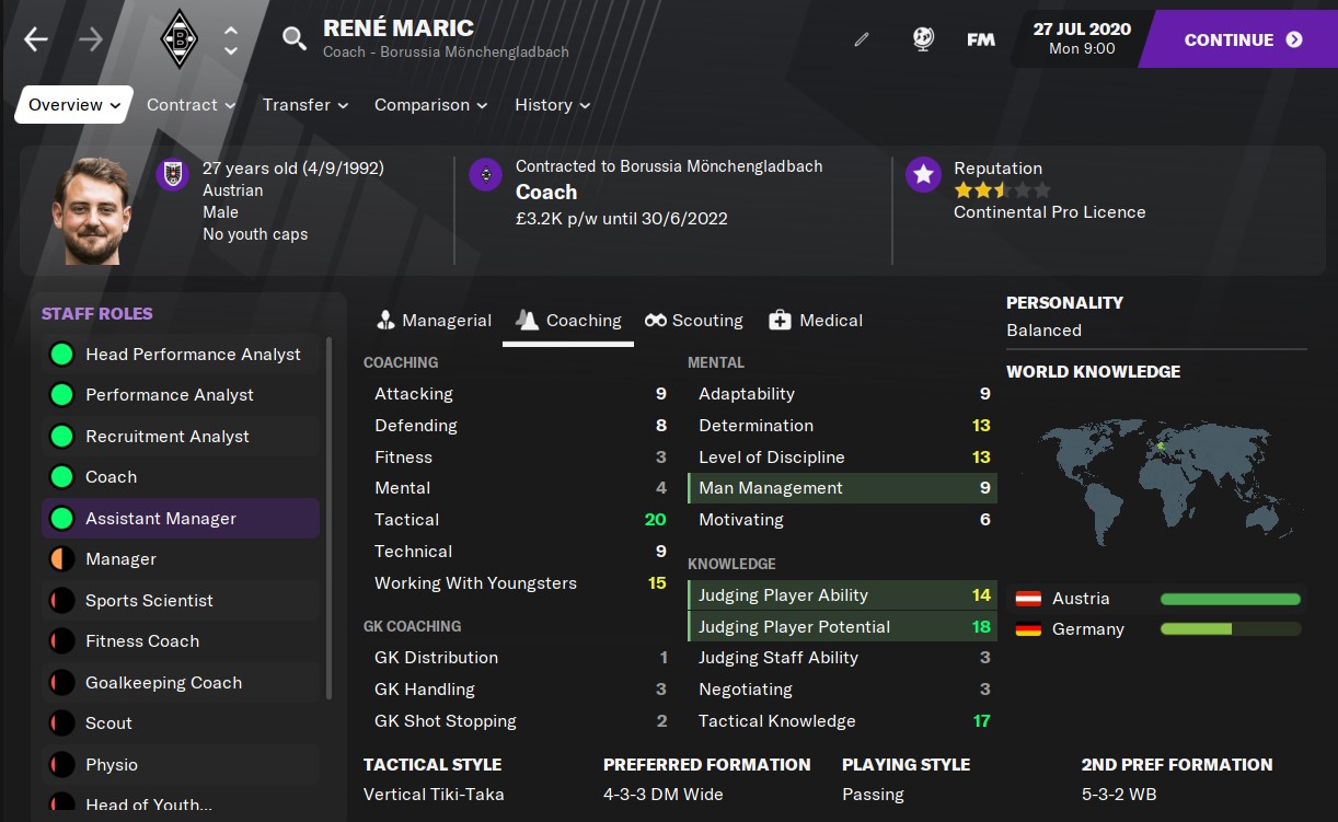 Rene Maric Football Manager 2021