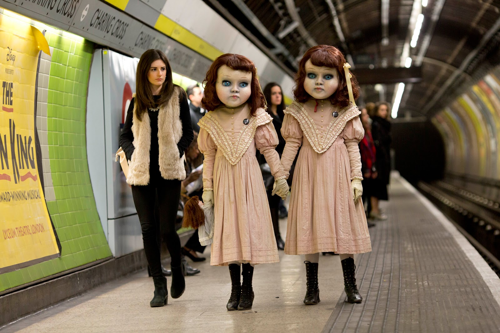Penny Plain, Twopence Coloured LifeSize Dolls/Puppets Wander About London