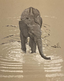 06-Baby-Elephant-in-water-Aaron-Blaise-www-designstack-co