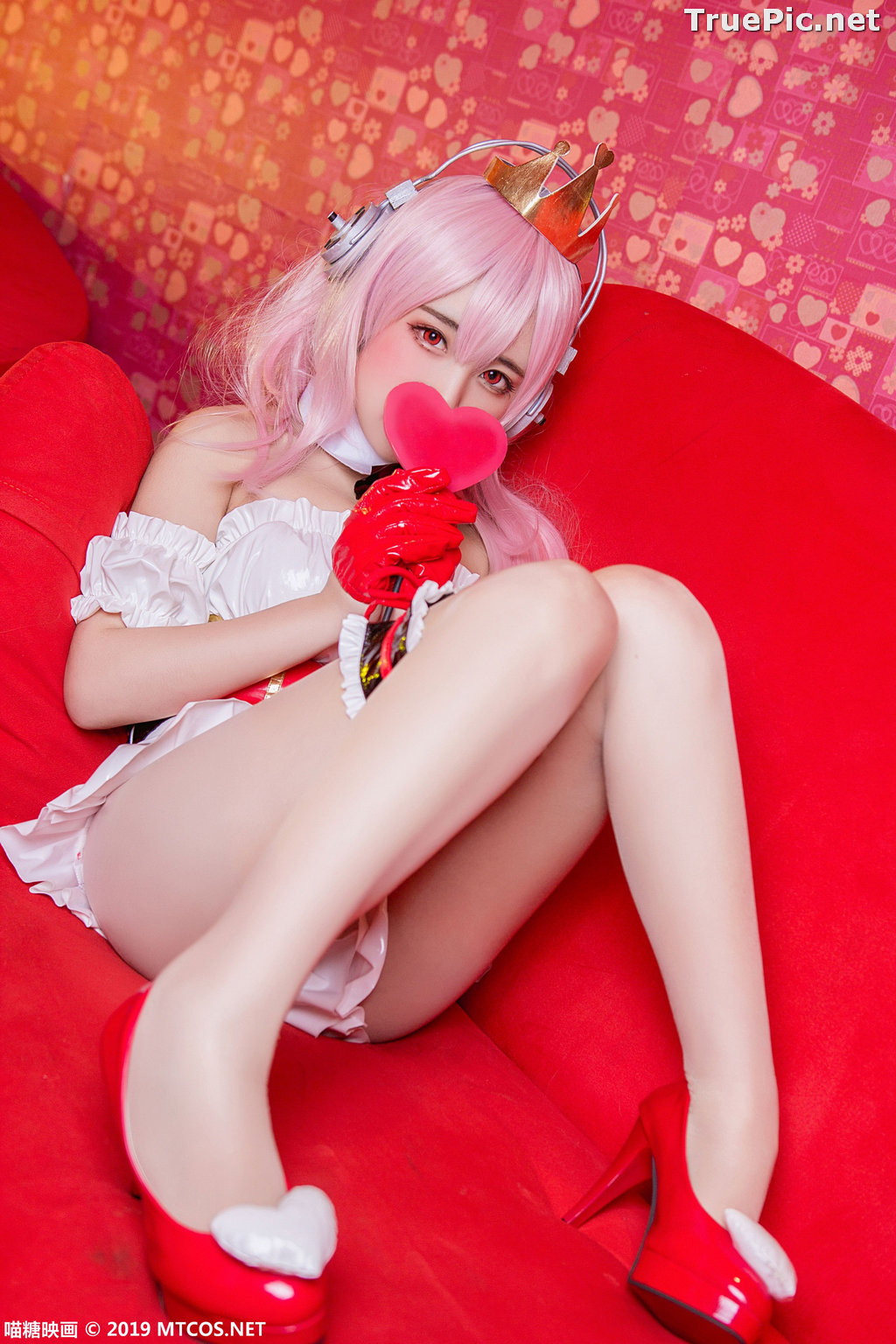 Image [MTCos] 喵糖映画 Vol.050 - Chinese Cute Model - Lovely Pink-haired - TruePic.net - Picture-28