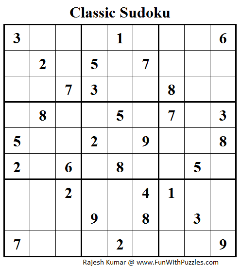 Classic Sudoku (Fun With Sudoku #42)