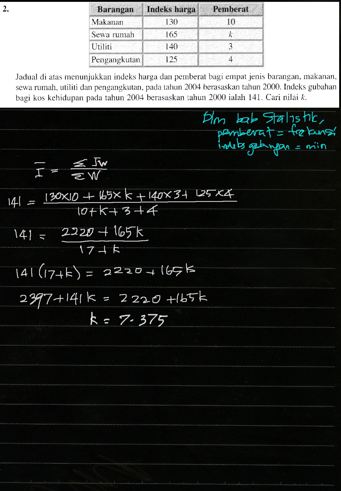 F4 Add Math Bab 11 Nombor Indeks Latihan 5 Indeks Gubahan ms 251