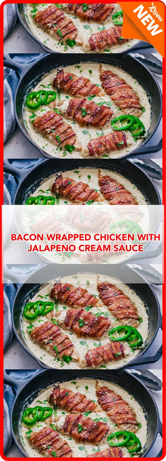 BACON WRAPPED CHICKEN WITH JALAPENO CREAM SAUCE Extra Ordinary Food