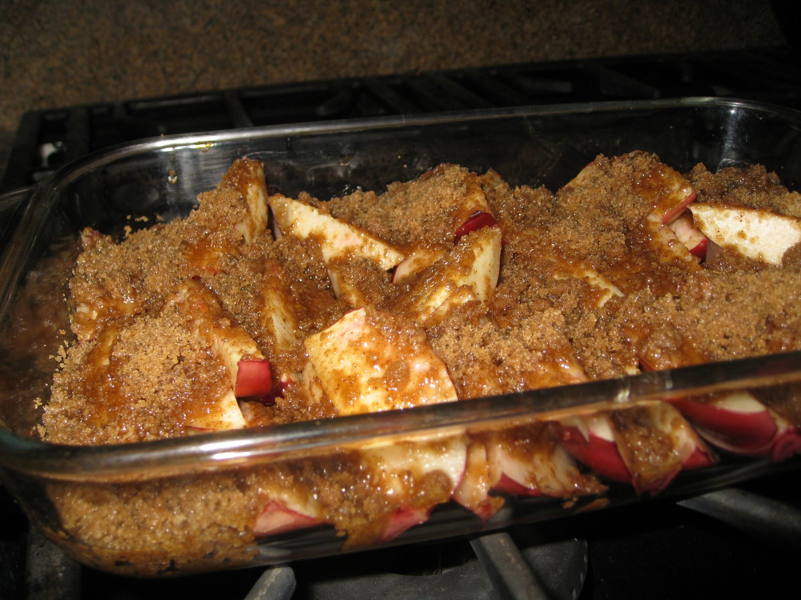 Cindy deRosier My Creative Life Baked Nectarines with Gingerbread Topping