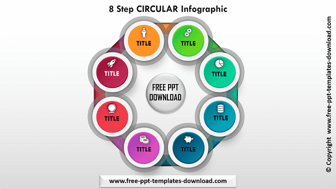 8 Step CIRCULAR Infographic Download