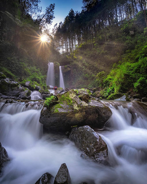 Tempat Wisata Air Terjun Terbaik di Magelang - Air Terjun Grenjengan Kembar, Magelang
