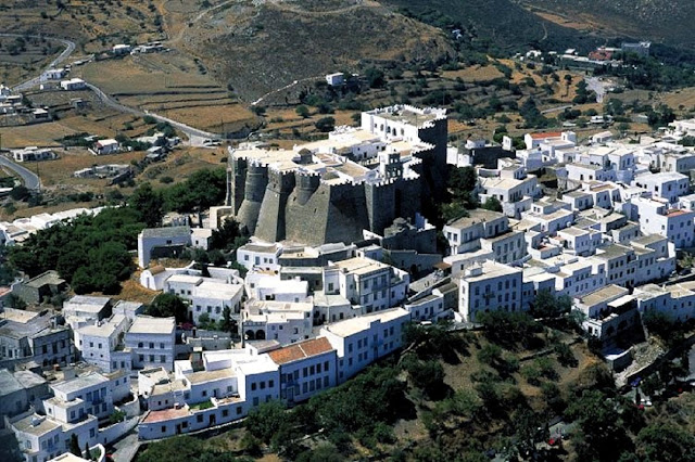 Патмос, монастырь, вид сверху