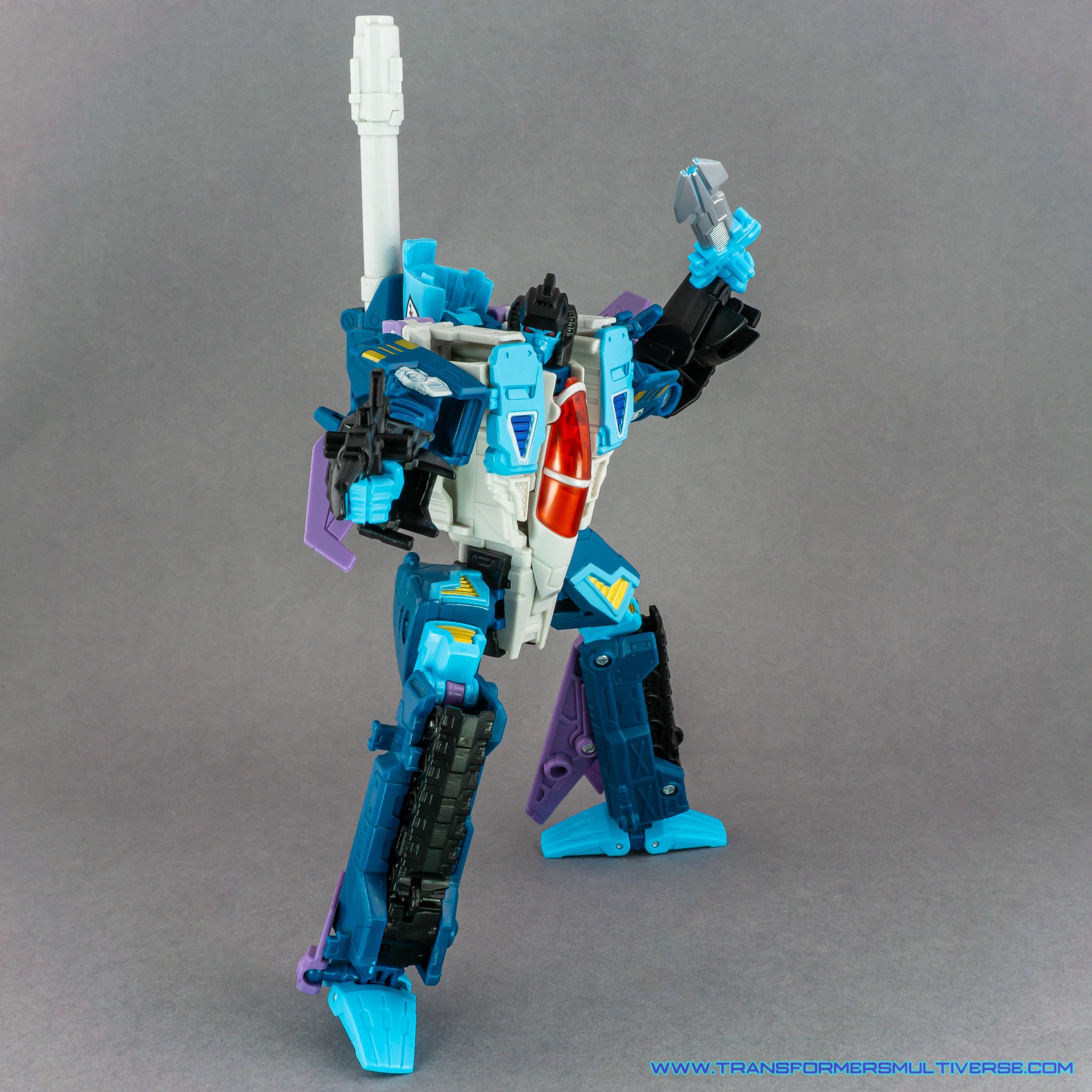 Transformers Generations Doubledealer robot mode, posed, alternate angle
