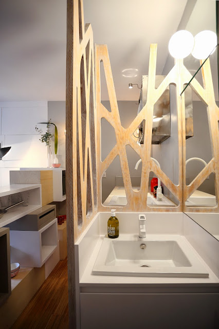 Kitnet ou quitinete de 12m² decorada. Blog Achados de Decoração