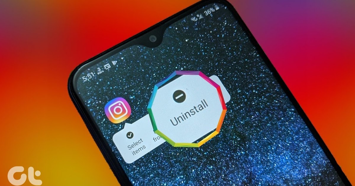 Instagram App Uninstall