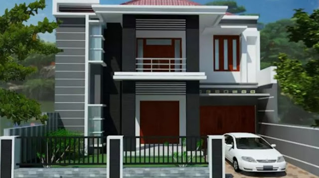 simple 2nd floor house front design