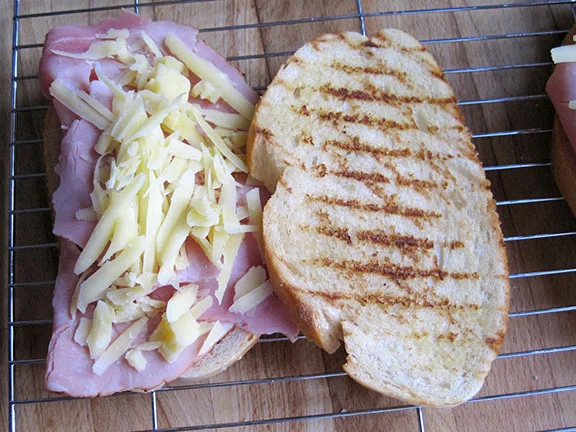 Croque Monsieur ready to cook