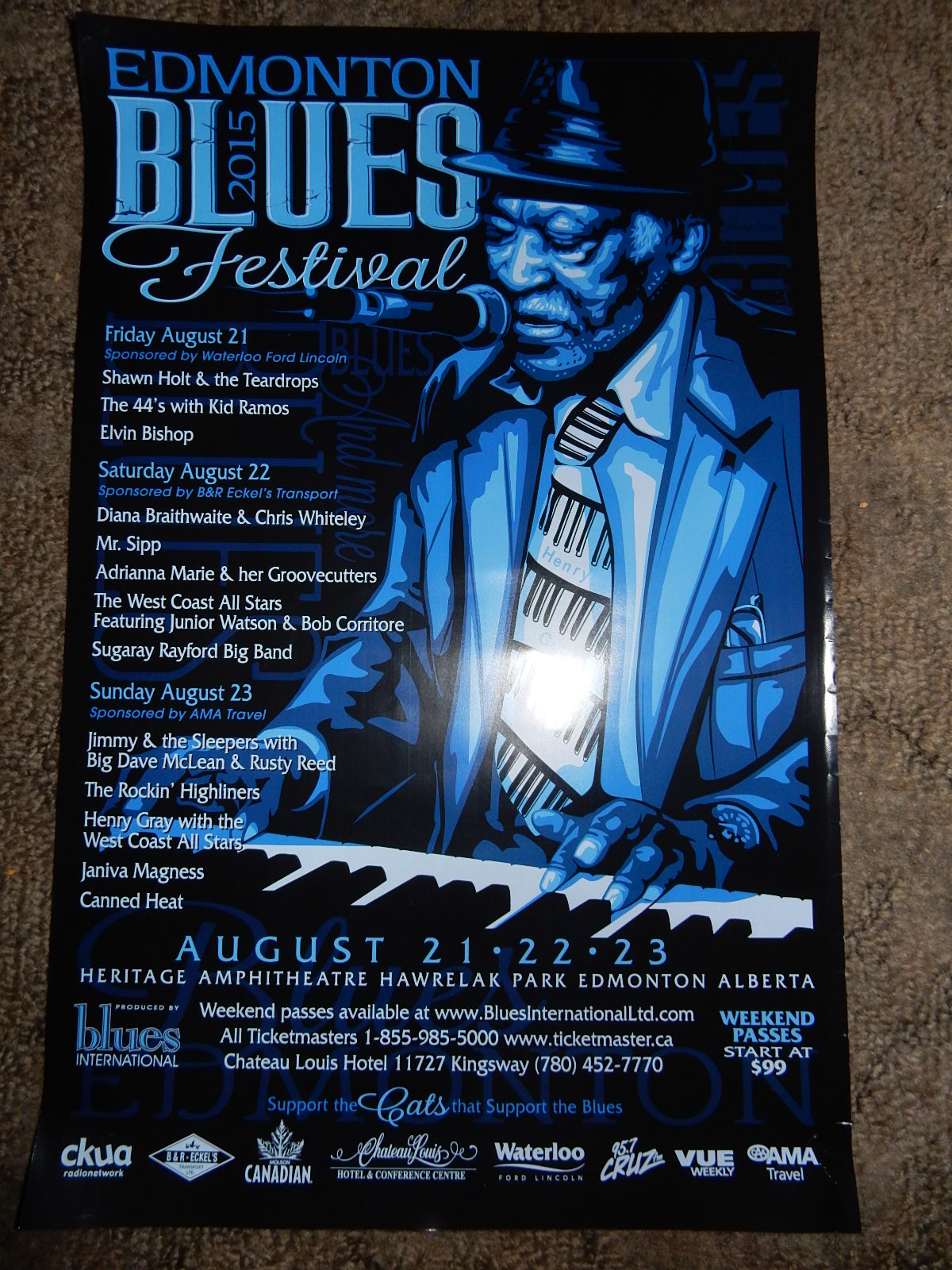 ACIDICA's Site Edmonton Blues Festival Day Two Aug.22nd 2015