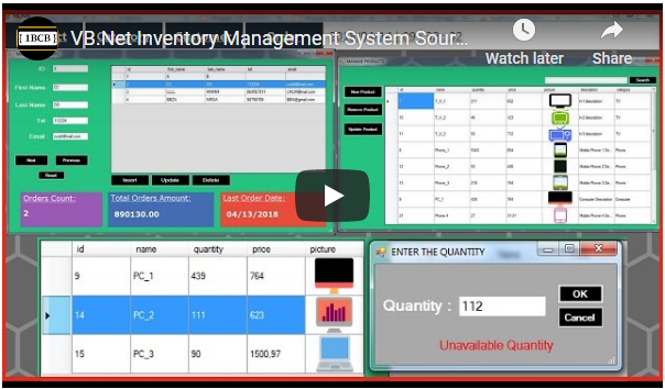 VB.Net Inventory Management System Source Code