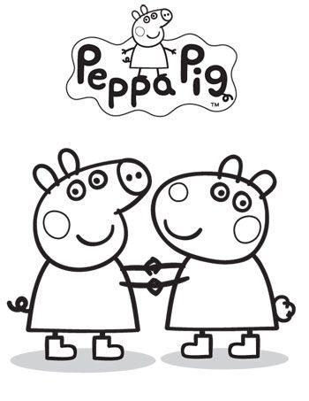 Peppa Pig – 5 top desenhos para colorir, decoração e mais!  Peppa pig para  colorear, Dibujo de peppa pig, Peppa para pintar
