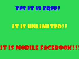 Free Unlimited Access to Facebook on Your Mobile!