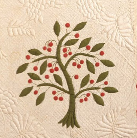Barbara Brackman's MATERIAL CULTURE Kentucky Cherry Tree Quilts 1