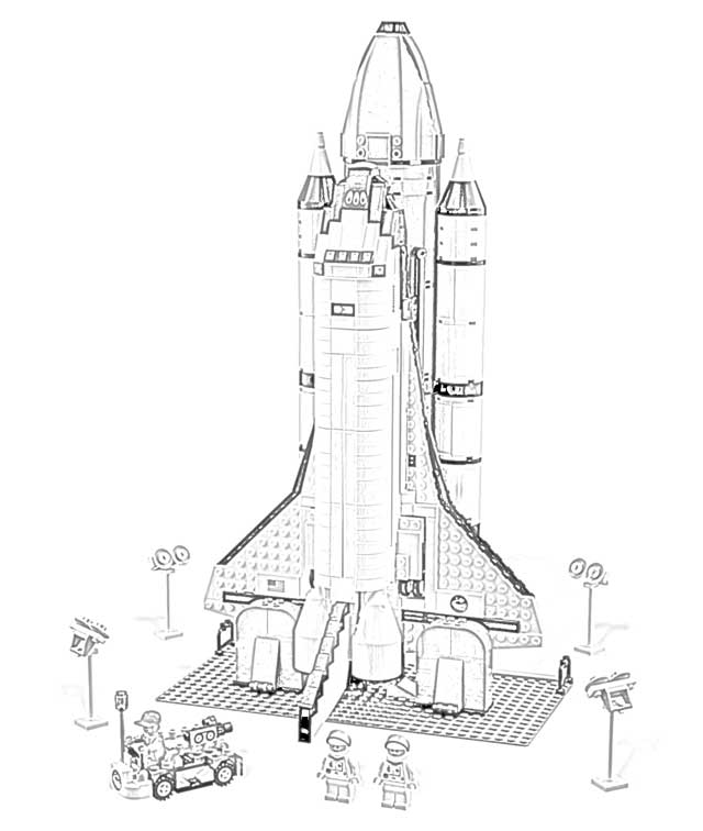 The Holiday Site: Coloring Pages of LEGO NASA Kits