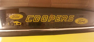 Coopers Garage of New Milton rear window sticker