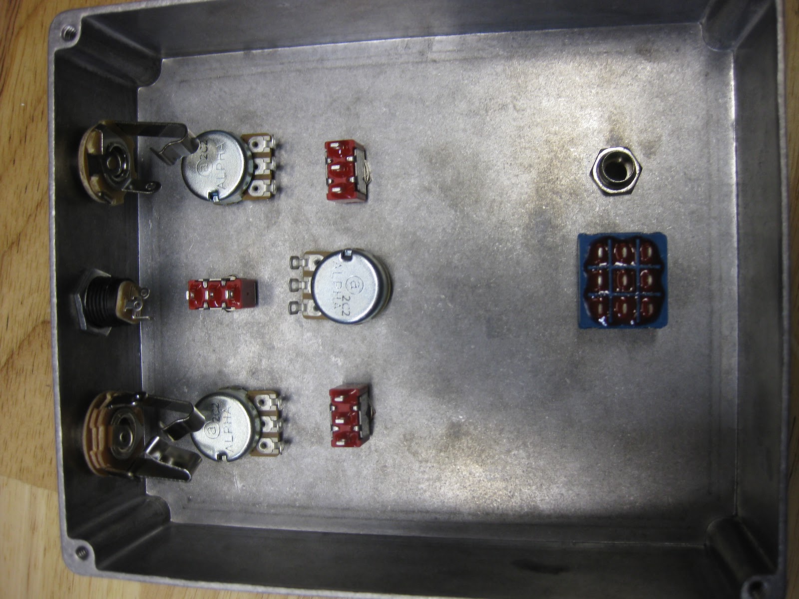 DIY Guitar pedal projects Drilling the enclosure