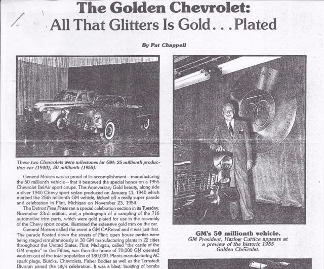 Just A Car Guy the 50 millionth GM vehicle produced, was dubbed "The