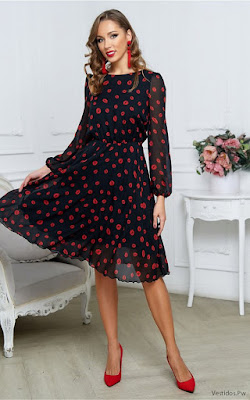 Vestidos Rojos con Negro Vestidos Rojos con Negro