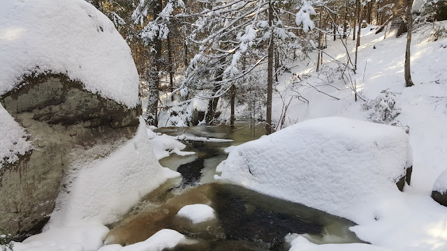 Sur les sentiers dans le Parc Regional Val-David Val-Morin