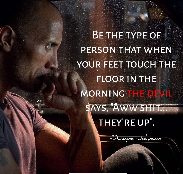#5 Dwayne Johnson Quotes And Sayings - #1 Train Hard Quotes