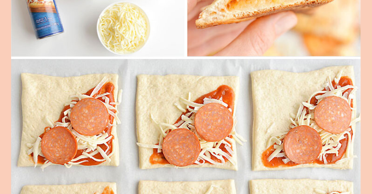 Homemade Easy Cheesy Pizza Pockets Recipes Gallery