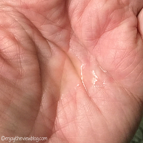 oil in palm of hand