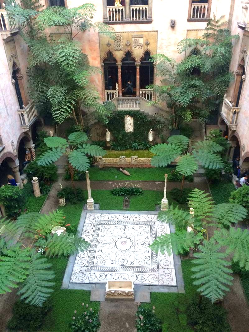 El patio interior del Isabella Stewart Gardner Museum en Boston