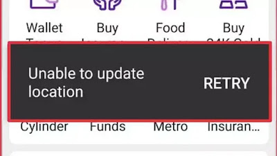 How To Fix Unable to Update Location Problem in PhonePe