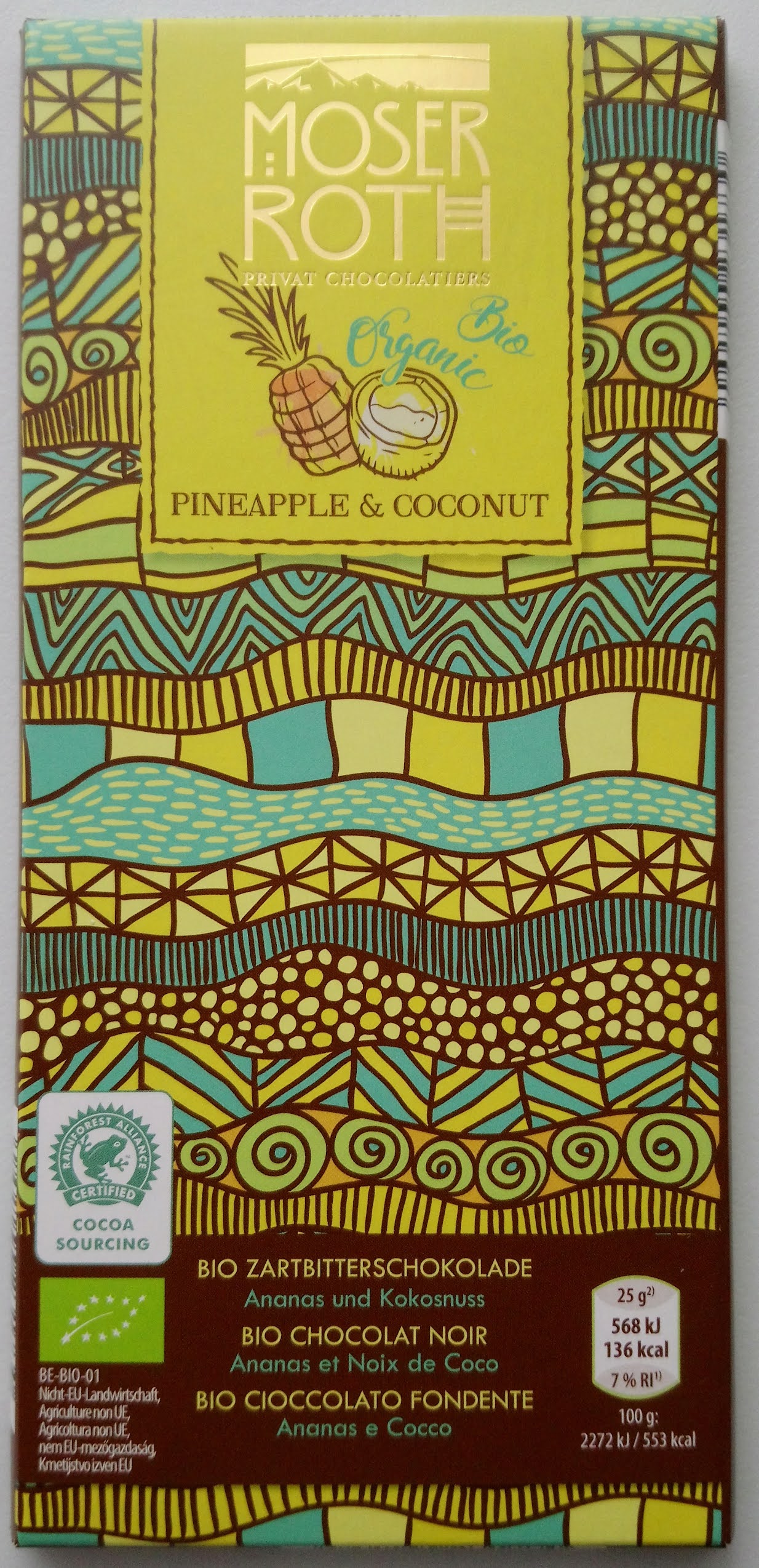 Chwile zasłodzenia: (Cachet) Moser Roth Bio Organic Chocolat Noir ...