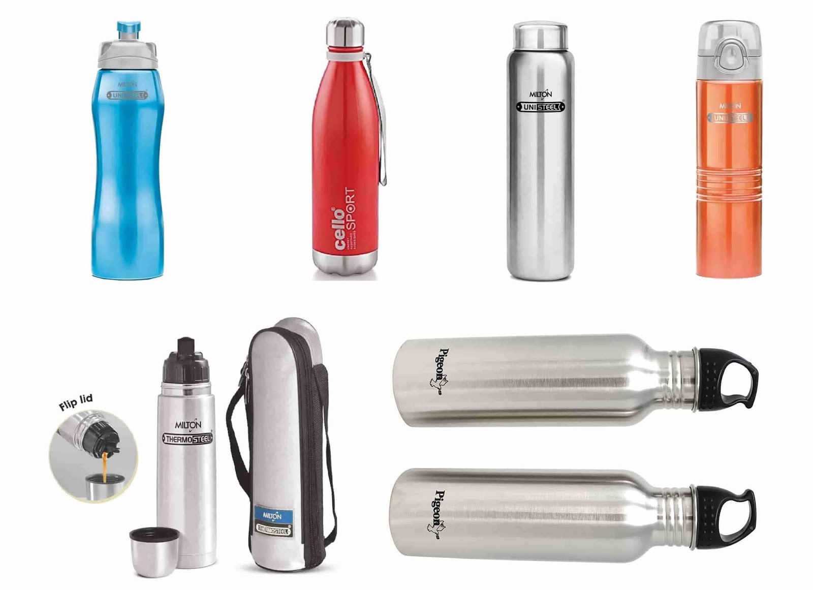 pigeon thermosteel water bottle