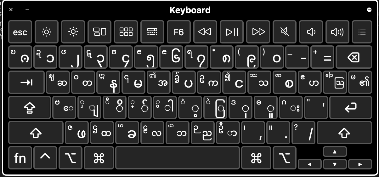 macos-myanmar-unicode-keyboard
