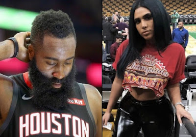 Olla Naber picture attached with ex-boyfriend James Harden