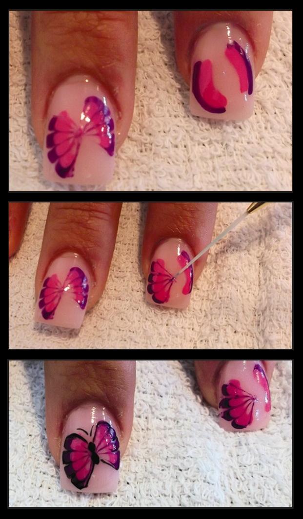 Manicure Tutorials The Butterfly Nails Tutorial