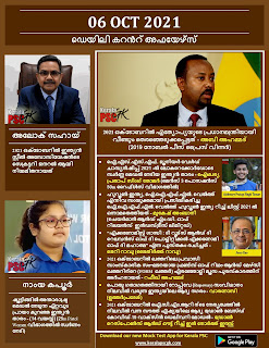 Daily Malayalam Current Affairs 06 Oct 2021