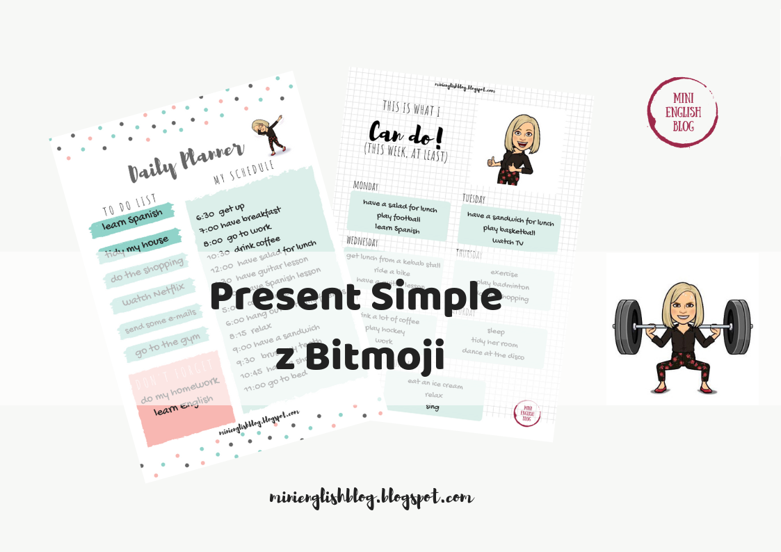 Present Simple z Bitmoji
